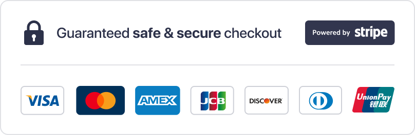 Payments securely processed by Stripe